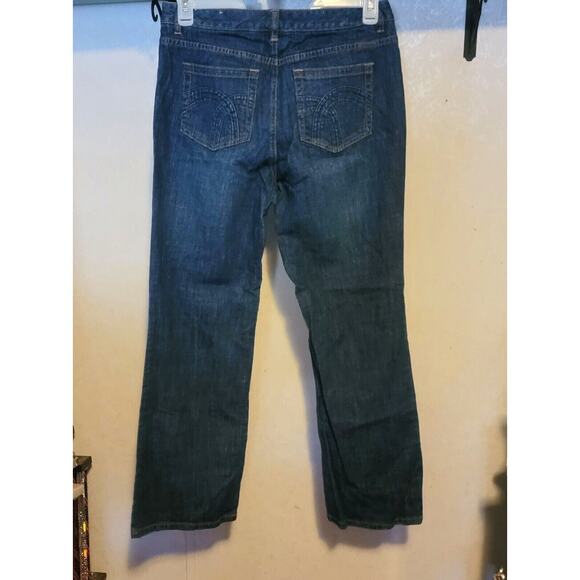 Liz Claiborne Women's Jeans Bootcut Dark Wash Size 10 Mid Rise - Picture 5 of 6